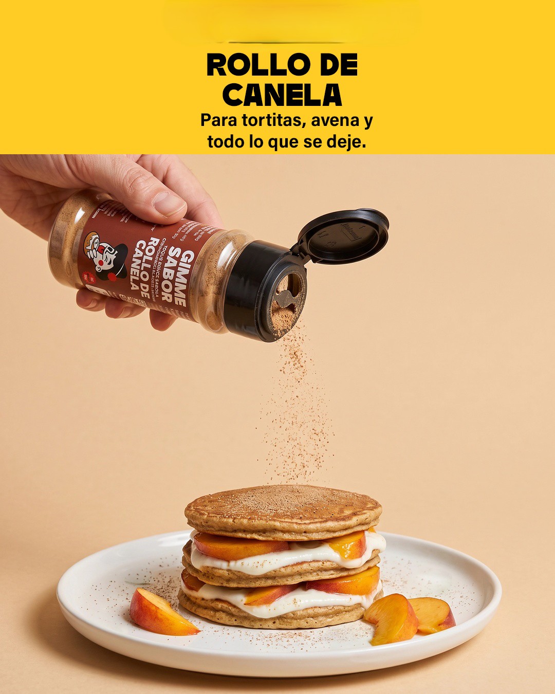 GIMME SABOR SAZONADOR DULCE 50G ROLLO CANELA - 2 GIMME SABOR SAZONADOR DULCE 50G ROLLO CANELA